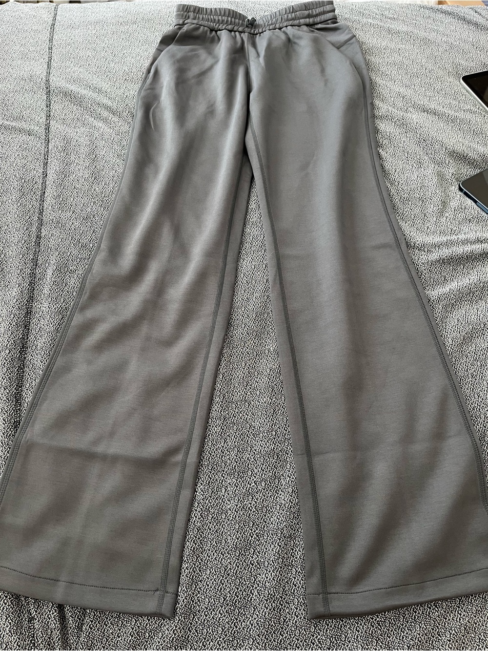lululemon athletica Gray High-Rise Wide-Leg Maxi Skirt